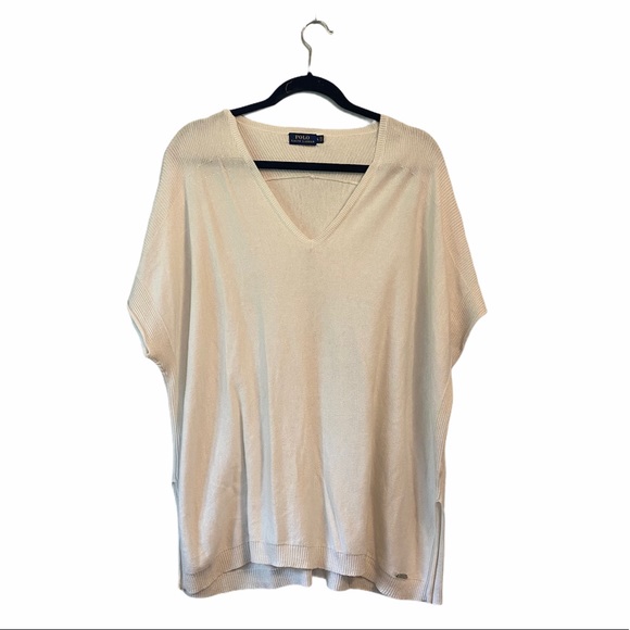 Polo Ralph Lauren Sweaters - Polo Ralph Lauren whit short sleeve v-neck sweater